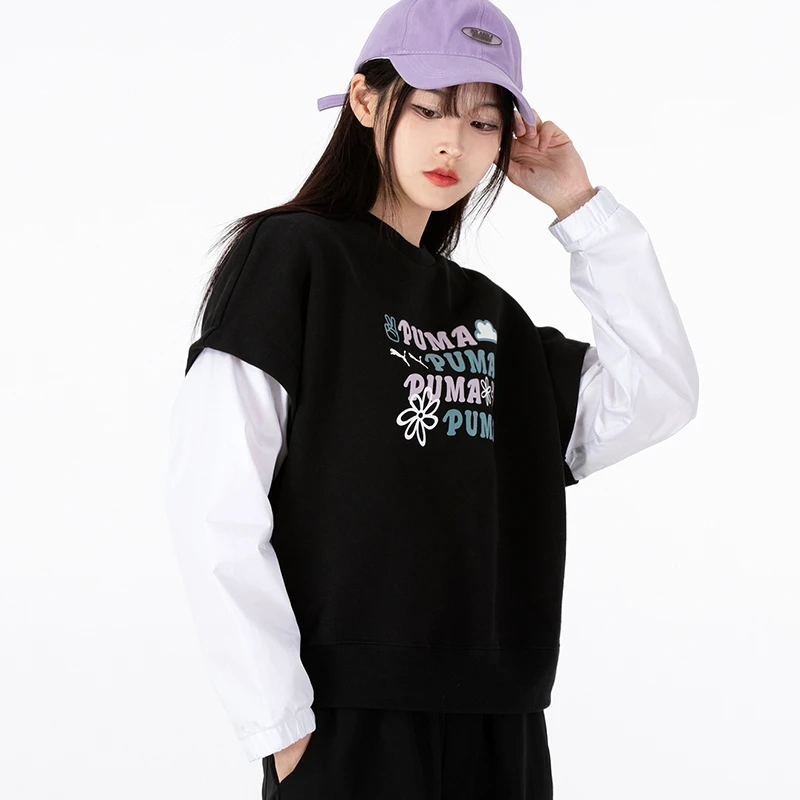 【达人专属】PUMA彪马休闲卫衣女上衣新款长袖套头衫536092-01