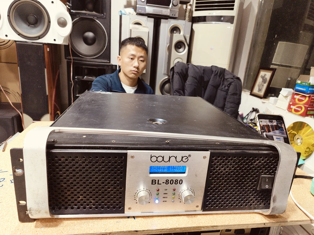 9新 二手 BL-8080后级功放,成色差(出声,需要维修,不带线材)