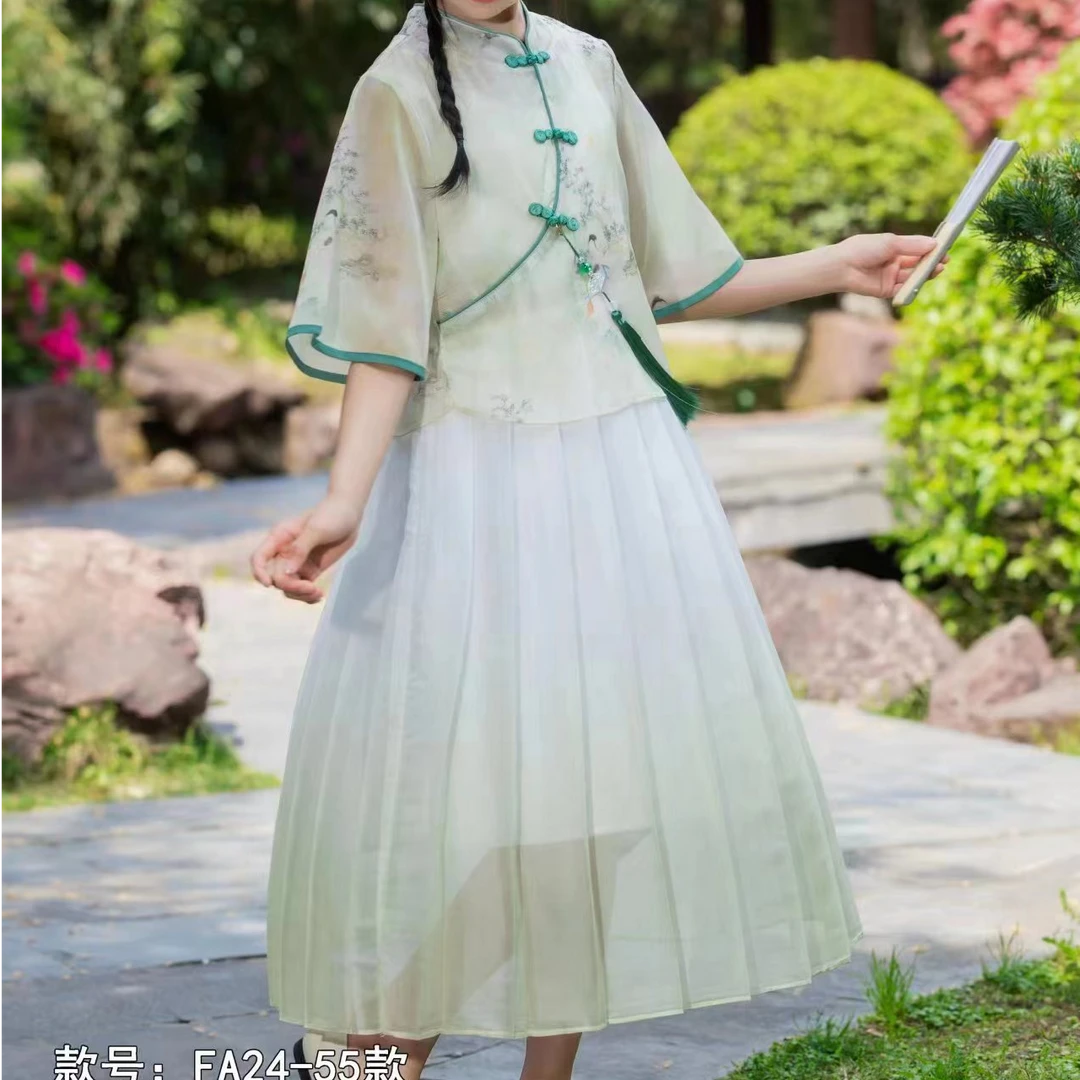 夏季新款女大童汉服马面裙小赢迪24-55