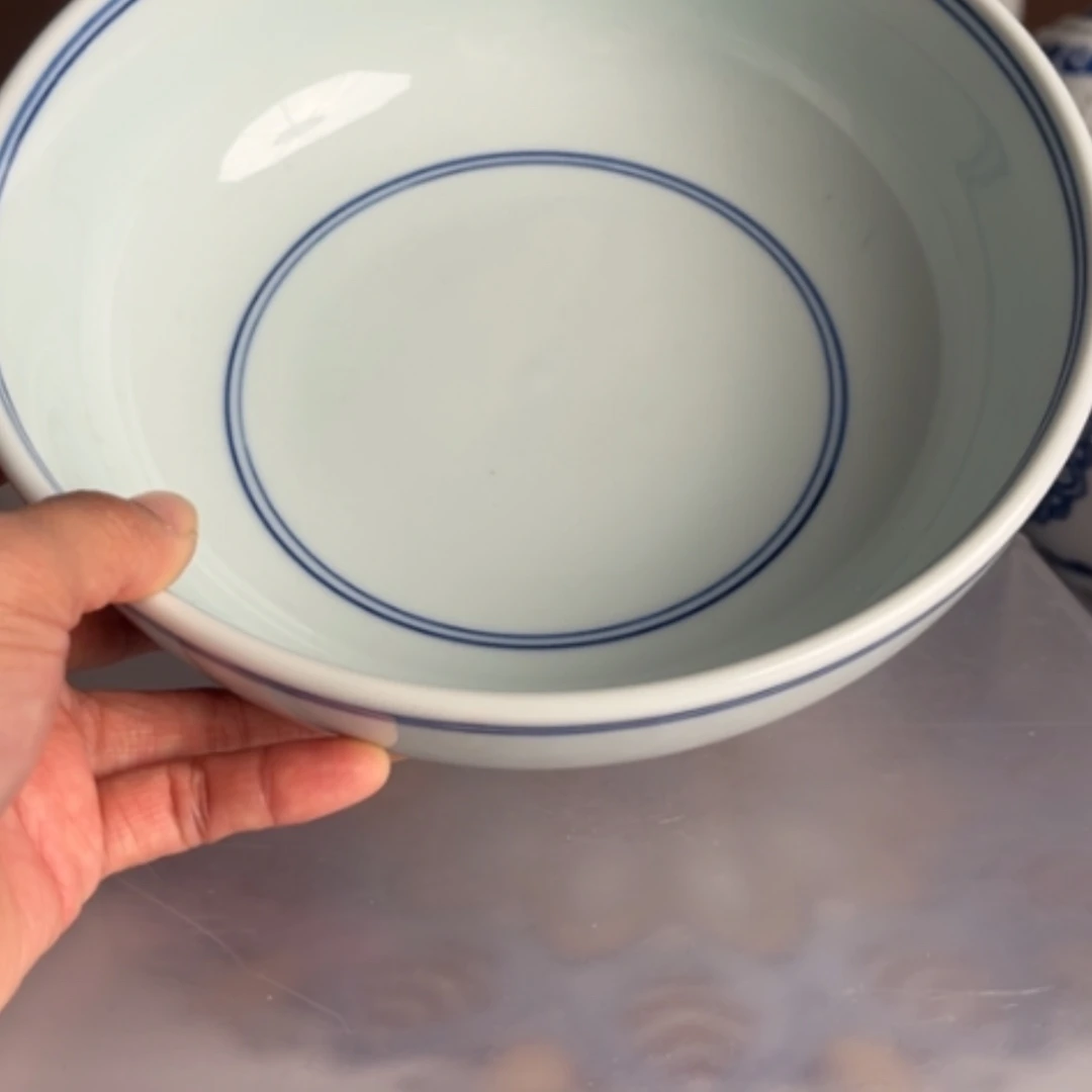 【闪购商品】陶瓷碗8英寸罗汉碗蓝
