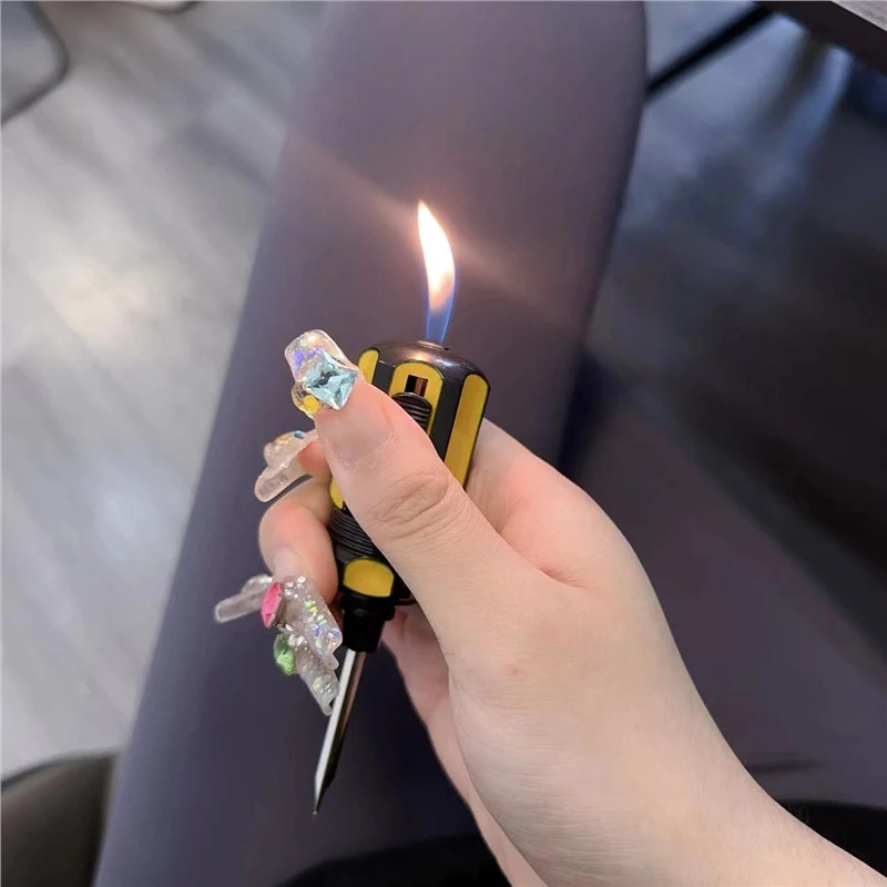 螺丝刀造型明火可充气打火机螺丝刀打火机多功能创意个性新奇奇特