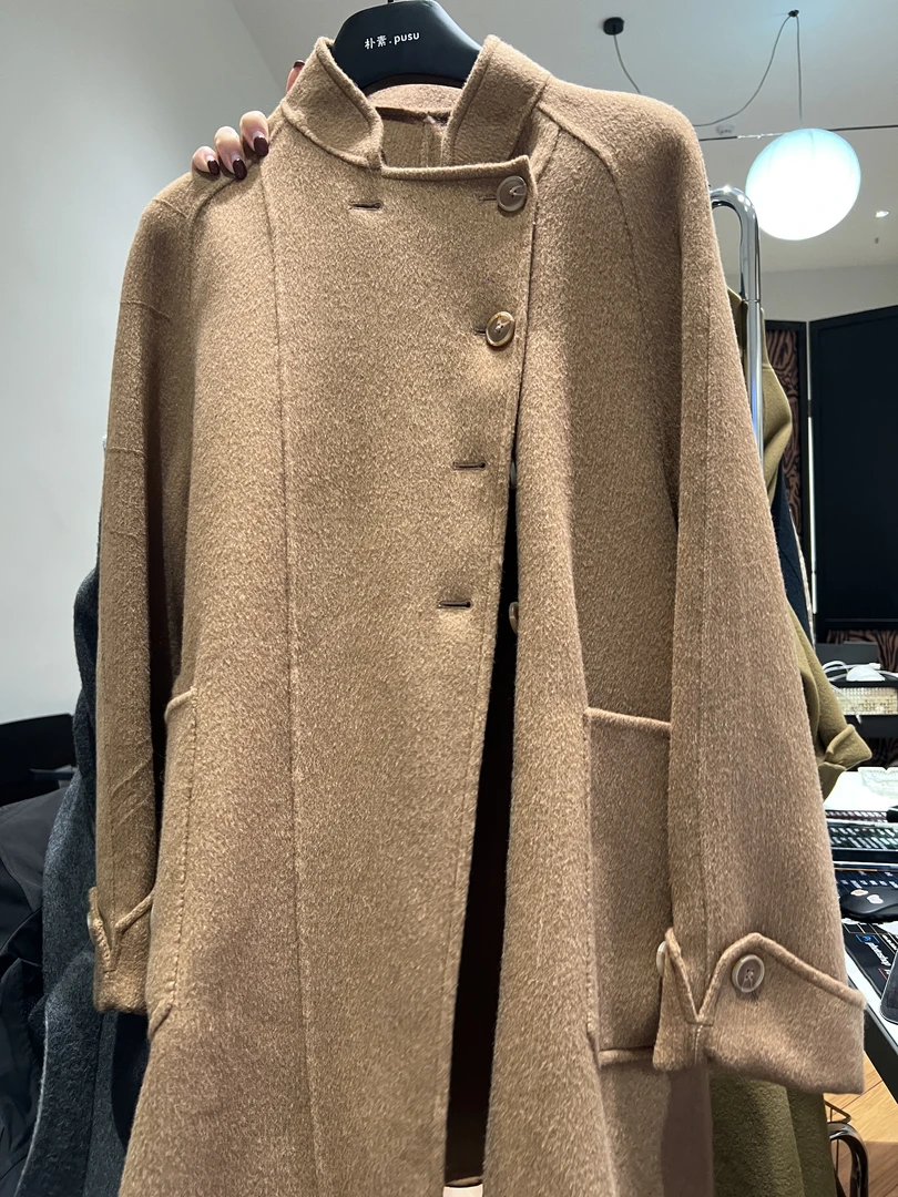 【木朴素外套】气质轻奢时尚收腰修身韩版秋冬货号522