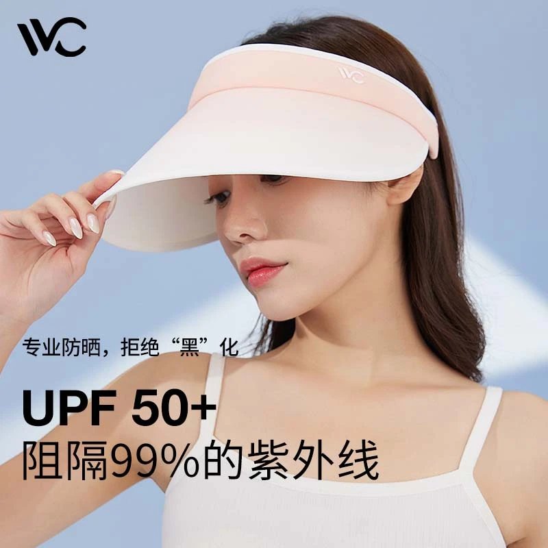 VVC胭脂女神帽·空顶帽防紫外线遮阳帽帽子大帽檐防风大檐夏季必备