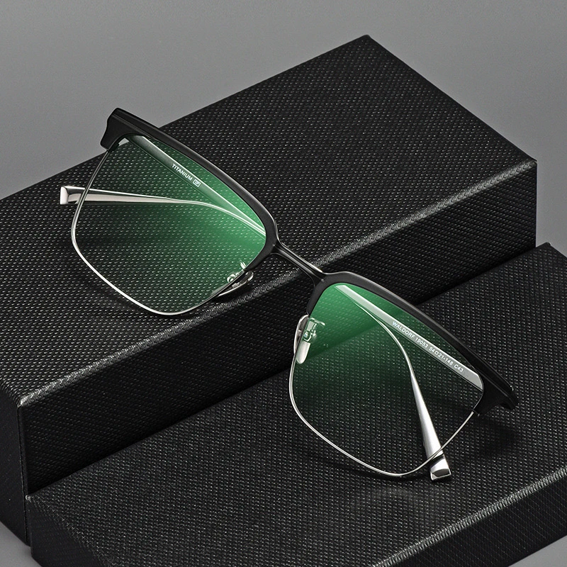 木村拓哉同款超轻近视眼镜框男增防蓝光永复古男款商务大框潮流