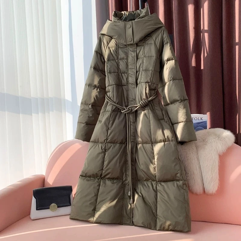 JIUER长款羽绒服 时尚百搭显瘦休闲保暖1520