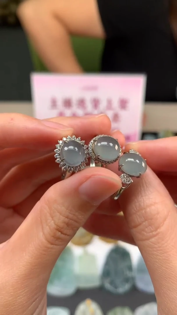 【闪购商品】定制翡翠银S925镶嵌不退不换多样性发其一CMH1件-A