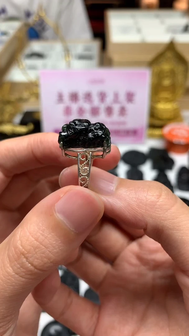 【闪购商品】定制翡翠银S925镶嵌不退不换CMH1件-A