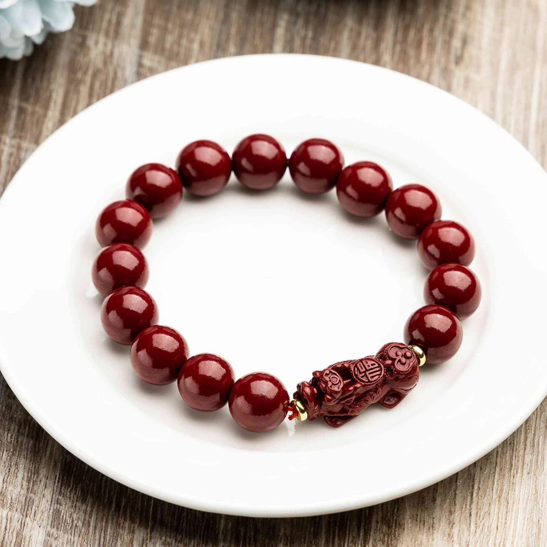 含辰砂工艺品貔貅朱砂大卡米手串多样性发其一XR-7485|BZH3