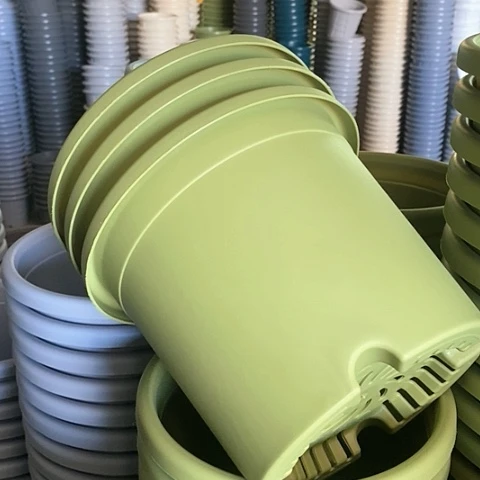 树脂四季盆3号无拖果绿3个