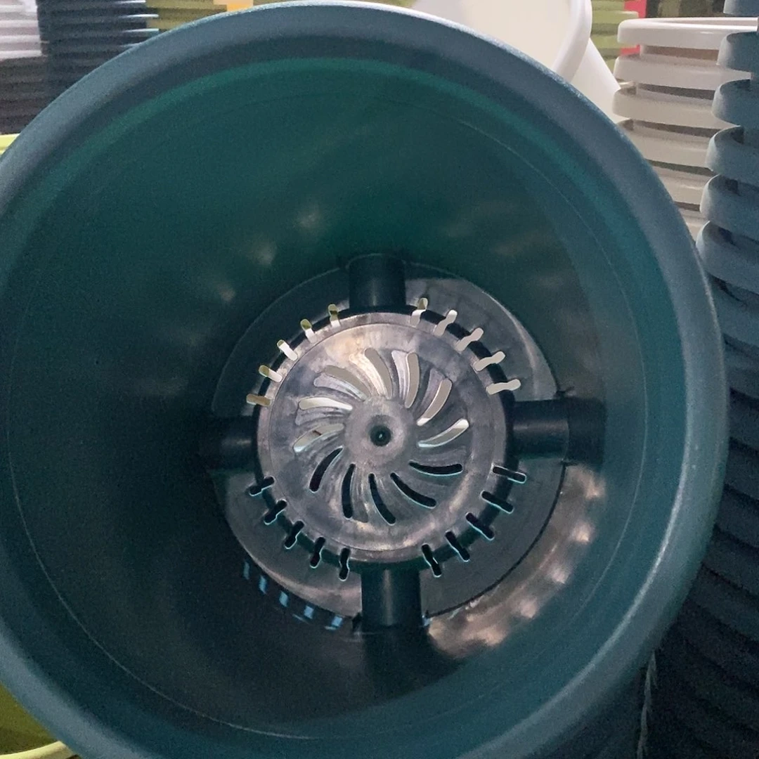 树脂四季盆7号无拖墨绿3个