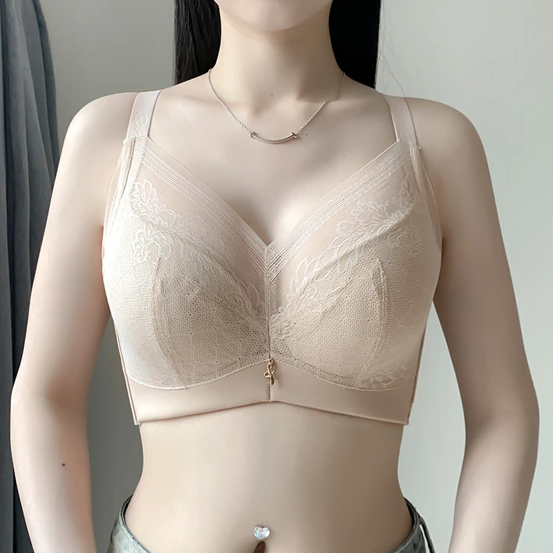 【春夏大胸显小】大码调整型美背女士全罩杯文胸罩收副乳薄款防外扩