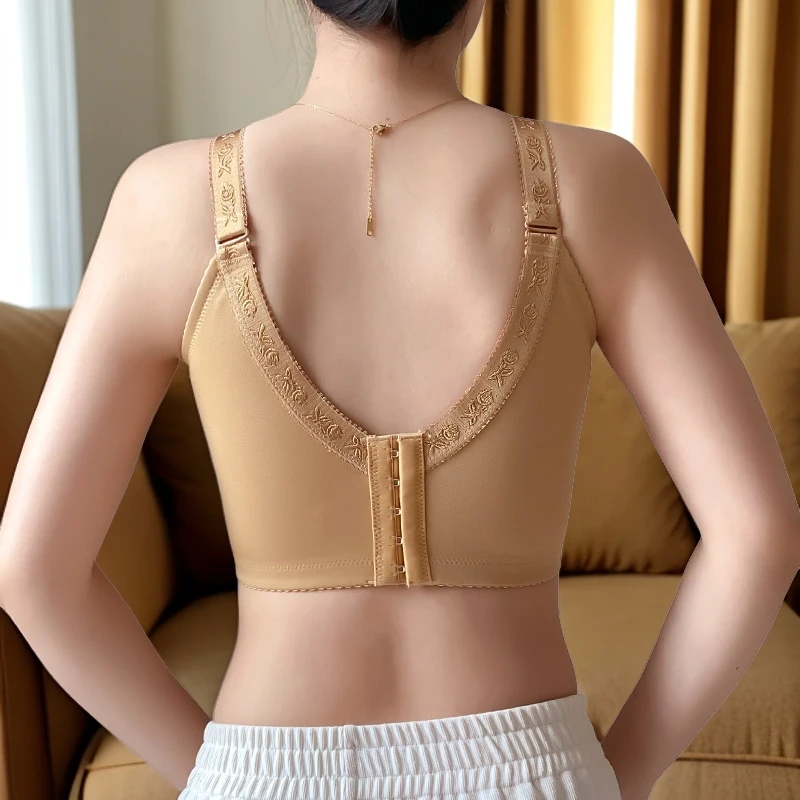 胸大显胸小大码大罩杯夏季薄款文胸美背背心一体调整型防走光胸罩