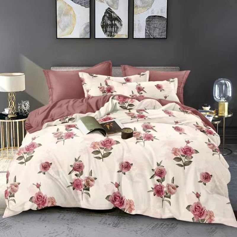 亲肤柔软透气可裸睡轻奢被套-玫瑰恋语YB