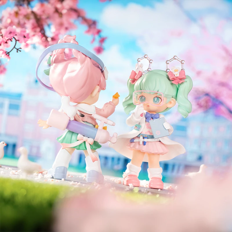 SIMONTOYS正品糖娜樱之学院系列PVC盲盒创意摆件可爱女生玩偶礼物