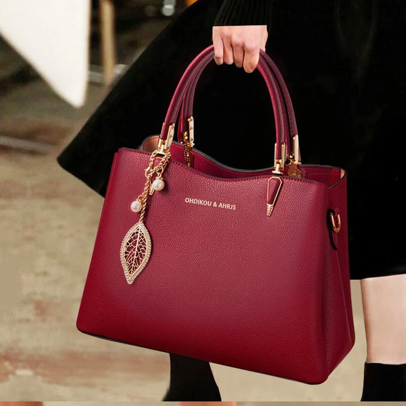 香港新娘红色包包女妈妈结婚包女士手提包婆婆女包大容量中老年