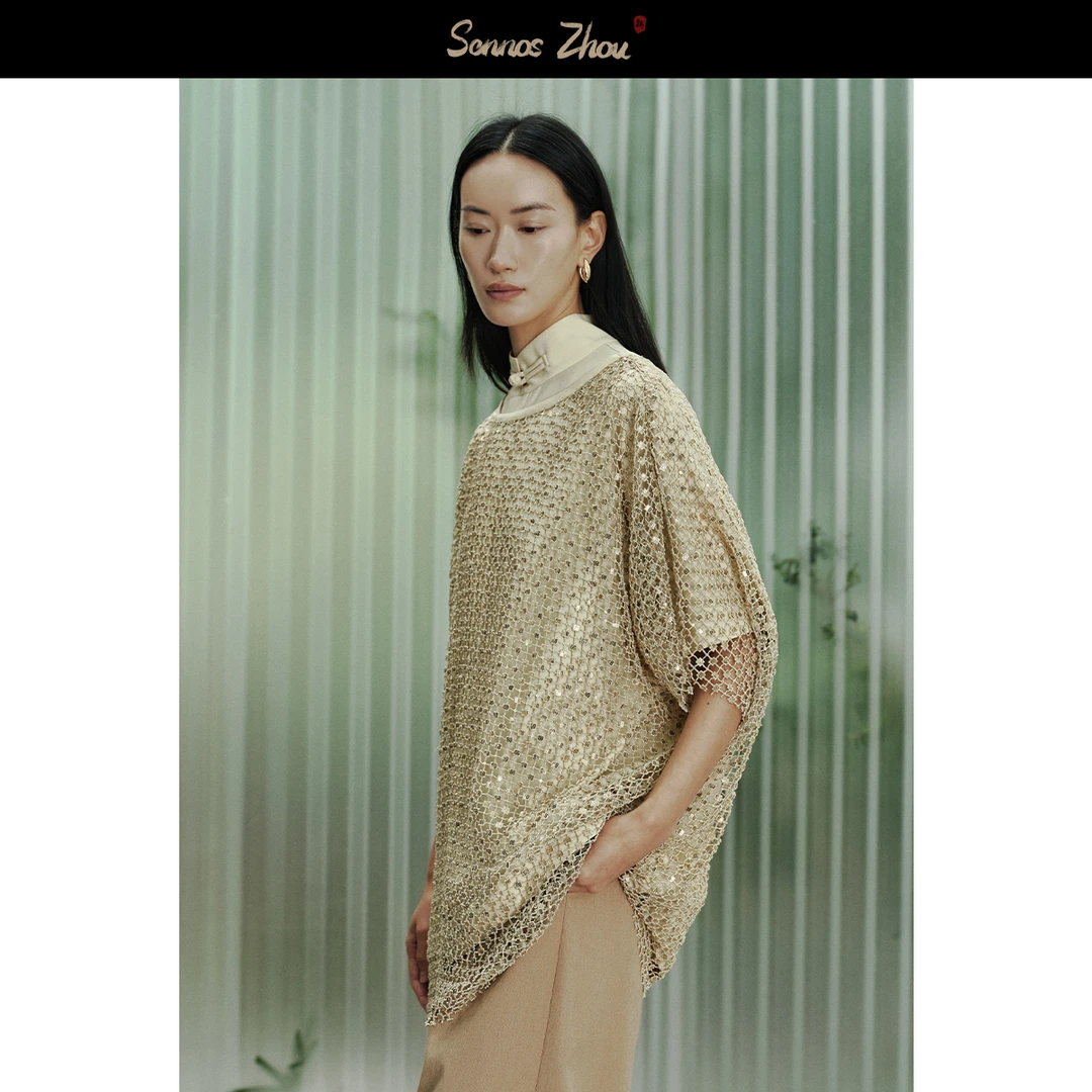 sennoszhou重重工花窗罩衫 A47064