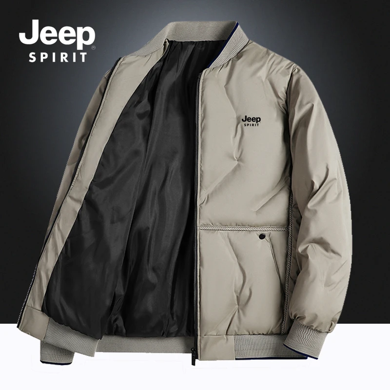 JEEP吉普棉衣男士冬季棉服休闲百搭加厚棒球领外套时尚保暖棉袄男