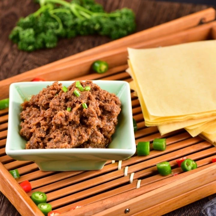 李口福鲅鱼酱青岛特产鲅鱼酱拌饭酱拌面酱方便休闲食品300g*2袋