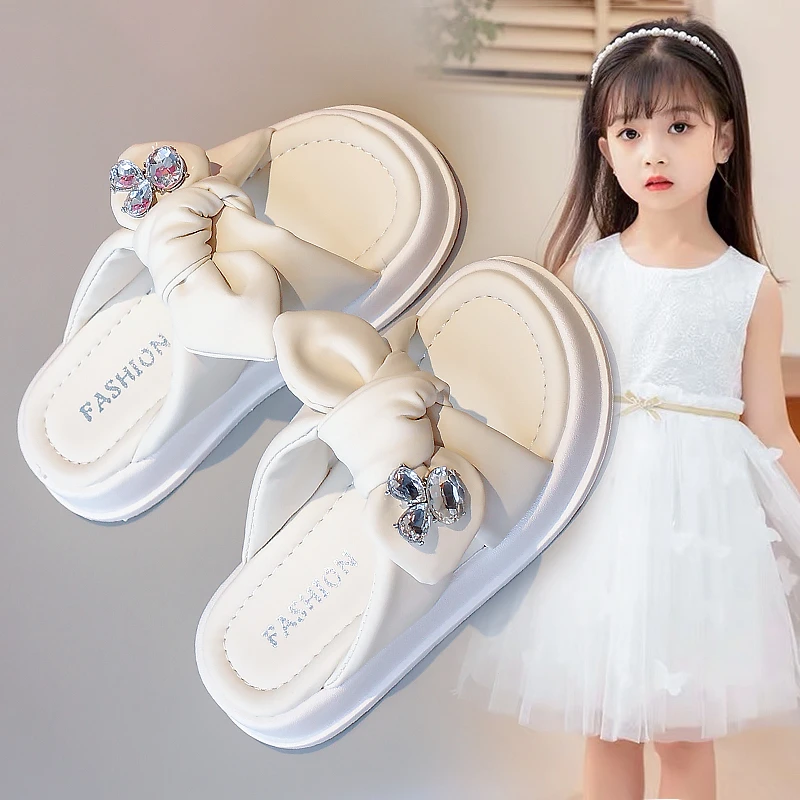 ABC儿童鞋子女童拖鞋夏季时尚2025新款软底外穿凉拖中大童一字拖1