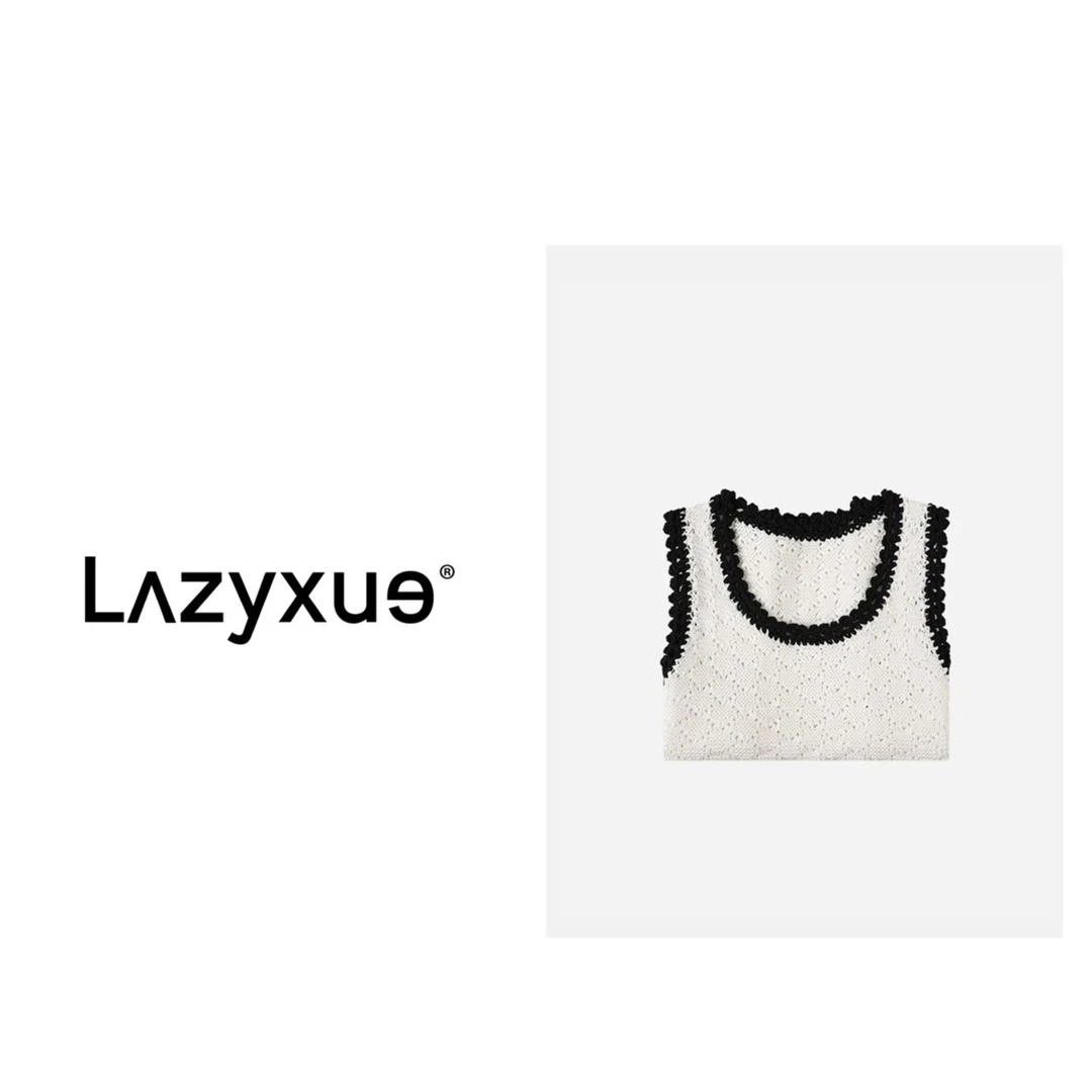 LAZYXUE(香家）新款小香风时尚提花百搭无袖背心 YH2796
