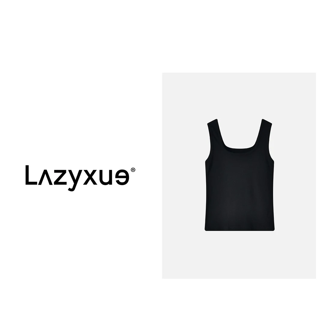 LAZYXUE（百搭必入）时尚小众无袖女背心打底23 6676