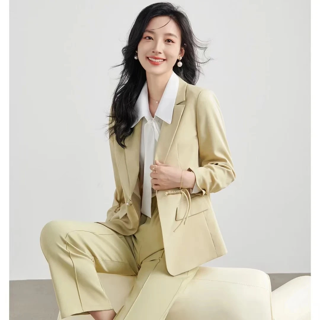 职场佳人穿搭上衣九分袖西装外套女C569
