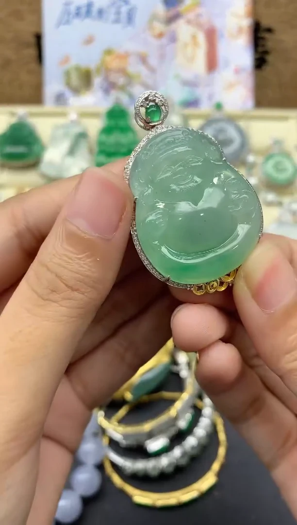 【闪购商品】翡翠颈饰18K金镶嵌193-中国好珍宝