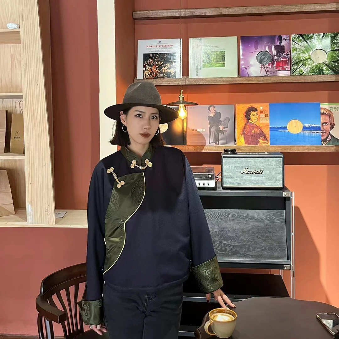 诺日原创民族服饰高腰短款两色藏式外套