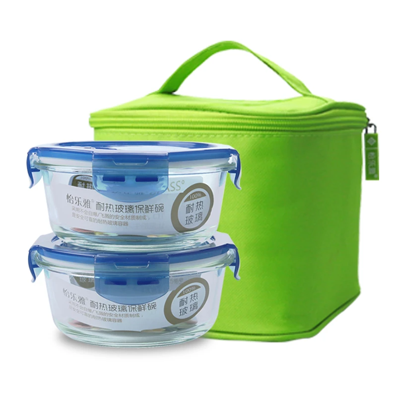 怡乐雅高硼硅玻璃保鲜盒两件套 YLYTR369