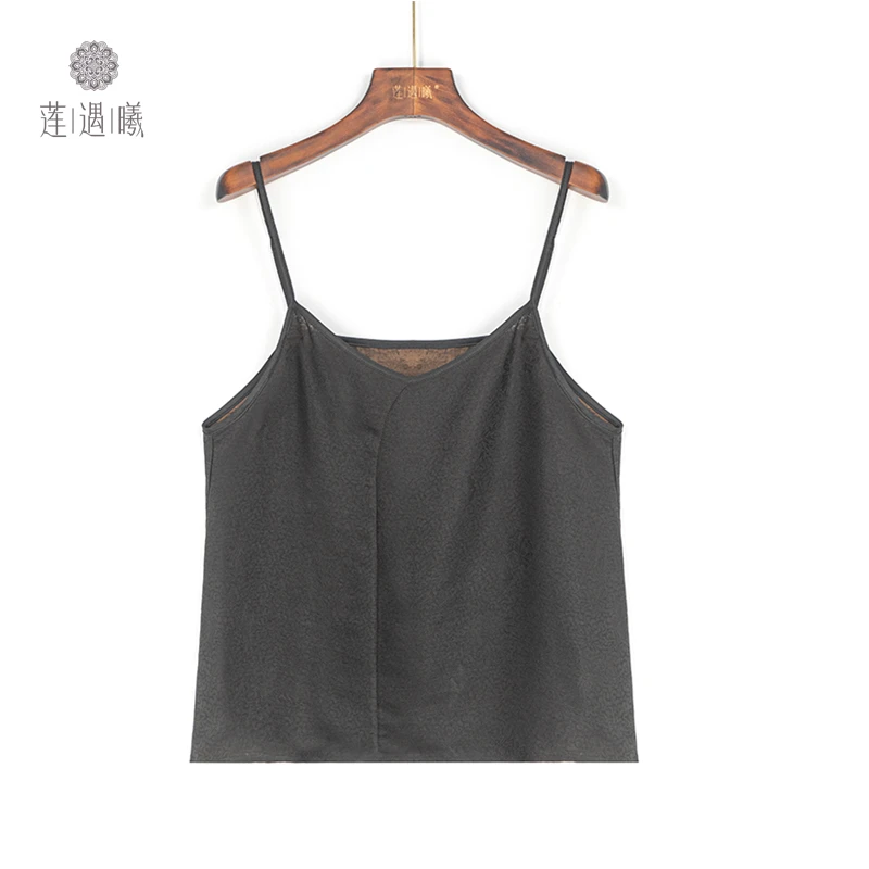 莲遇曦原创藤蔓墨染 吊带  桑蚕丝女装LYXT2-521