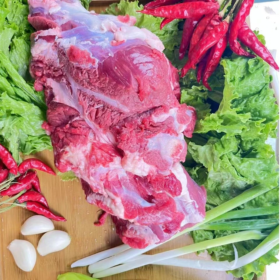 清真纯干牛肉牛后腿肉大块牛肉肥瘦相间