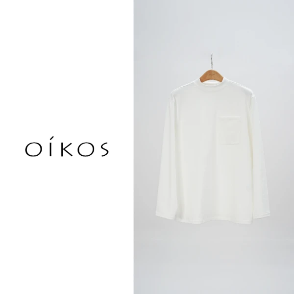 OIKOST恤女士秋冬简约圆领纯色长袖5F40A4331