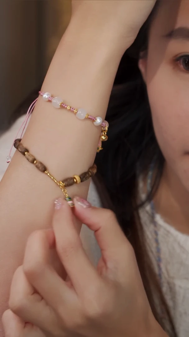 【闪购商品】玛瑙/玉髓手链银S925镶嵌【柒甄选】檀檀铃铛手链X