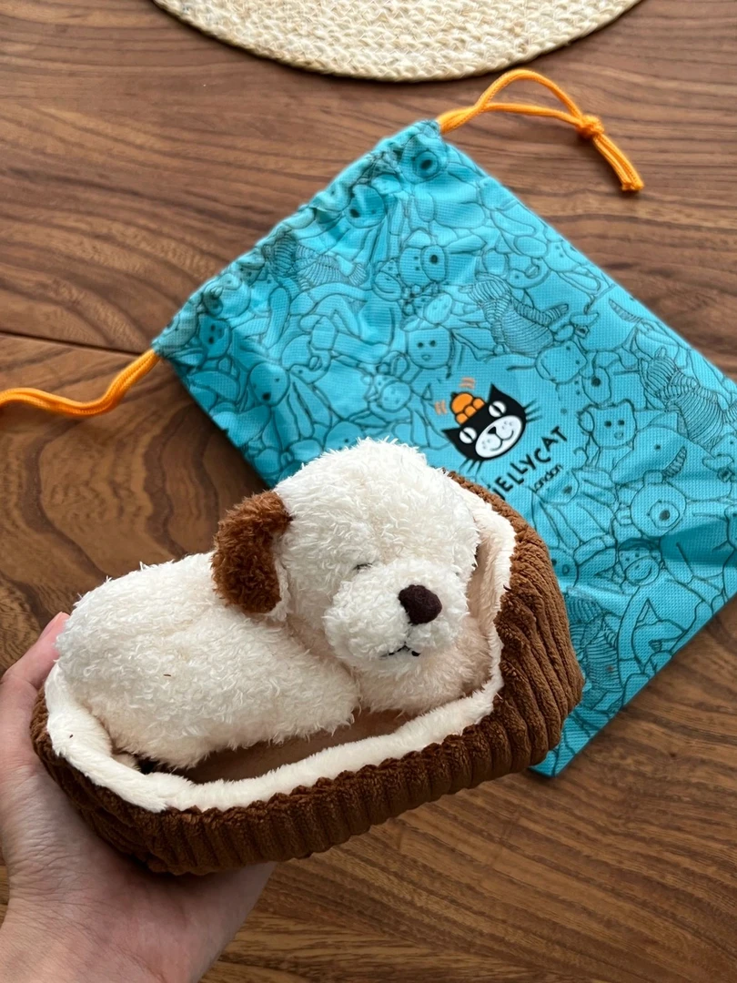 英国jellycat午睡小狗小猫西高地可爱毛绒玩偶安抚玩具儿童送礼物