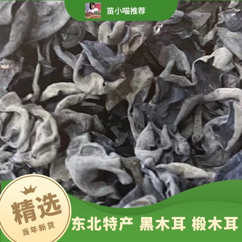 东北特产黑木耳椴木尔自然成熟当季产品人工挑选半斤装1斤装包邮