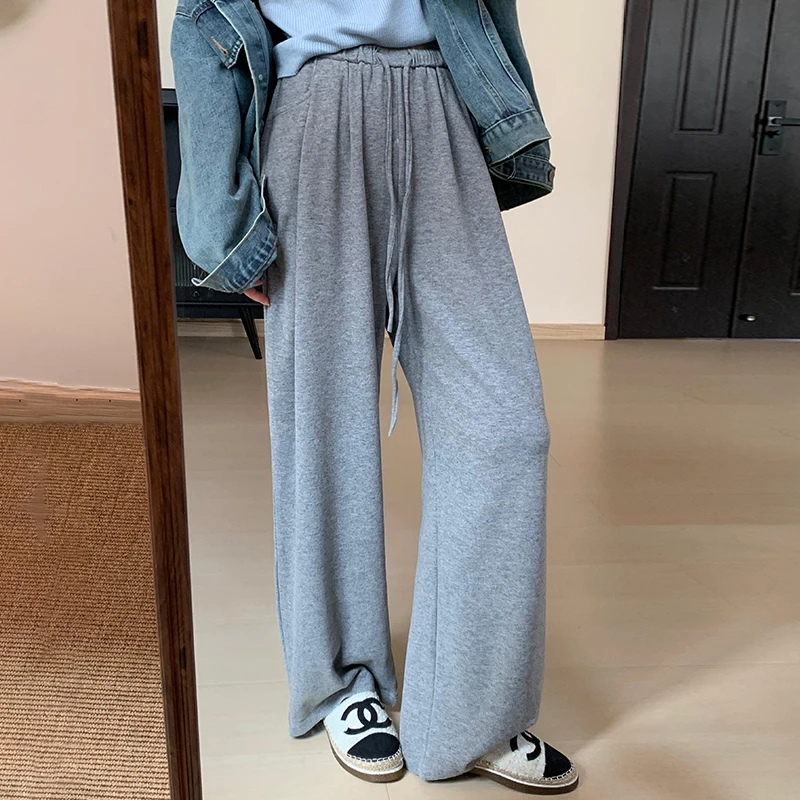 《遛弯裤》春秋秋装宽松新款直筒裤高腰显瘦休闲裤百搭女裤秋季看16