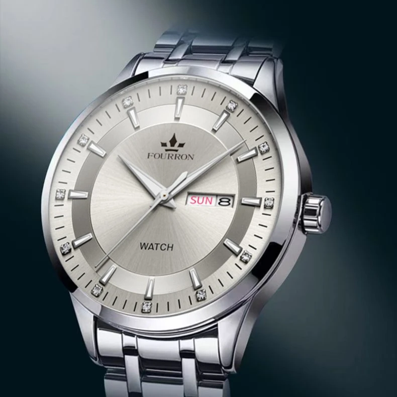 嘉年华系列/星耀限定时尚经典夜光百搭双日历防水男士腕表J69