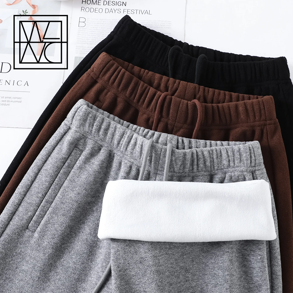 郑州女裤(冬季暖腿神器)加绒保暖窄版直筒裤女加厚高腰弹力休闲裤