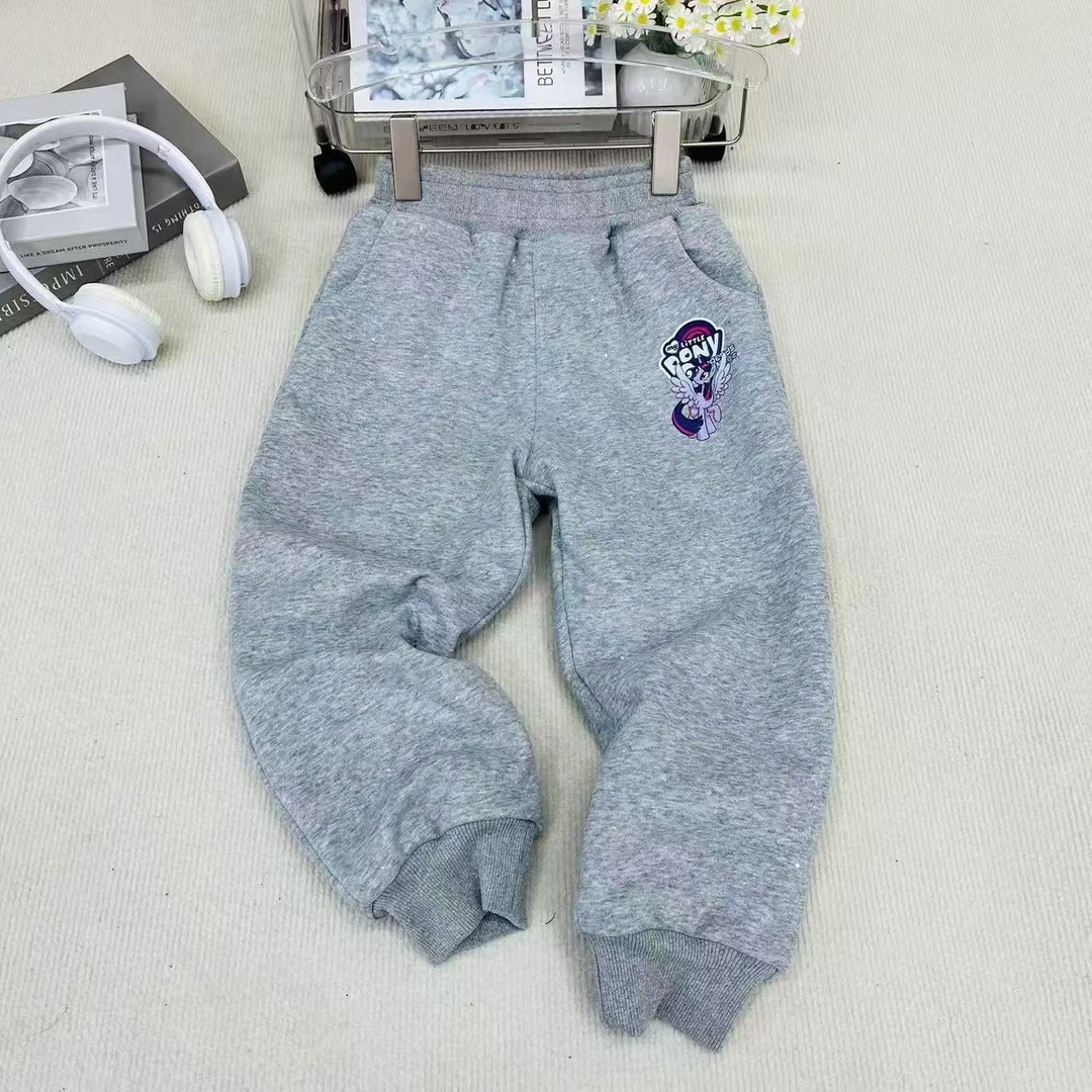 清2024女童冬款加绒特厚棉裤时尚休闲洋气休闲裤