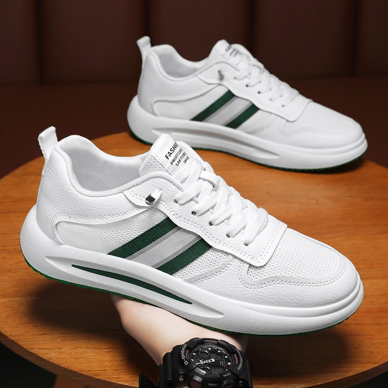 夏季透气舒适时尚潮流男鞋百搭防滑耐磨新款休闲小白鞋男