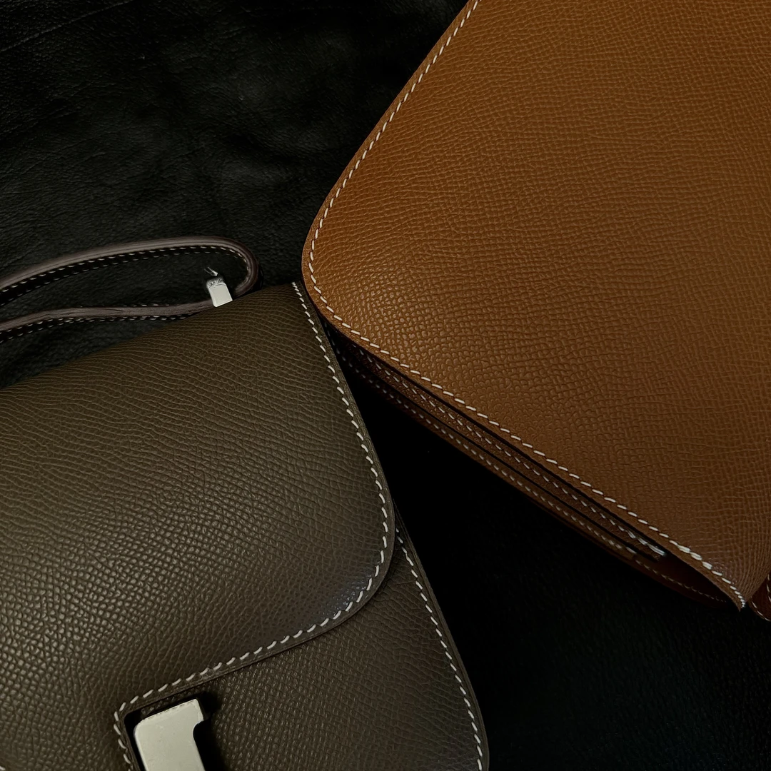 大马全手缝蜡线KK包19尺寸法国haas厂ep牛皮手掌纹牛皮手提单肩