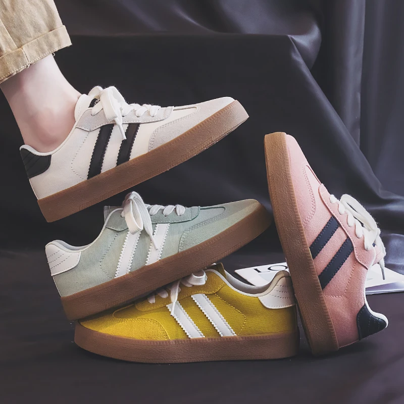 【YO】2025夏季运动风帆布鞋系带休闲板鞋新款潮流设计感百搭女鞋