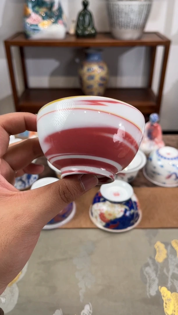 【闪购商品】   文祥窑釉下彩手工陶瓷单杯