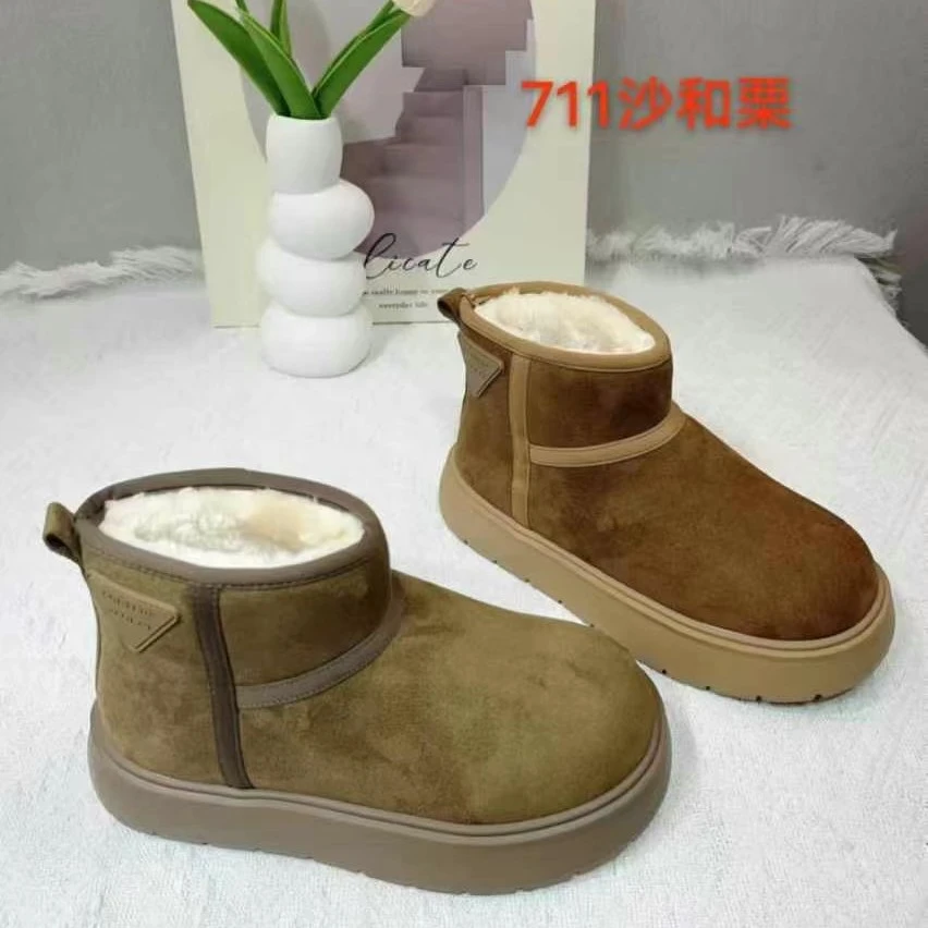 【二哥专属】711雪地靴女款冬季女鞋2024新款棉鞋女加绒加厚雪地棉