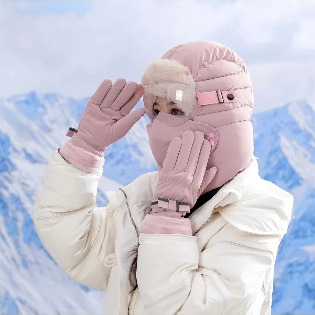 电动车骑行保暖帽东北棉帽子冬季护耳防寒防风帽加厚保暖冬帽户外