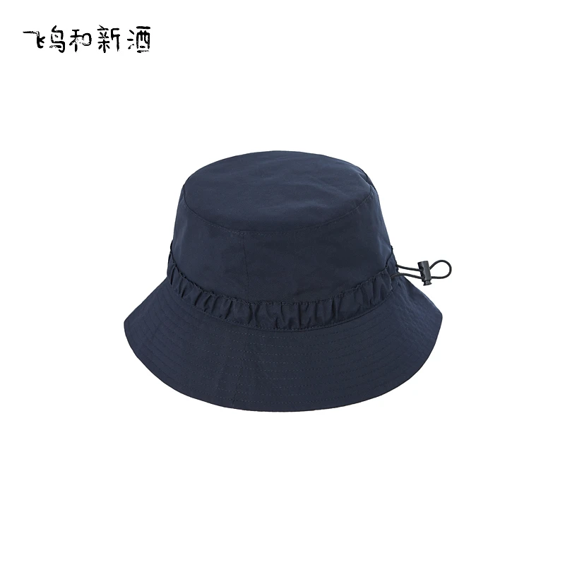 飞鸟和新酒渔夫帽女2023新款百搭潮日系遮阳帽休闲大头围帽子女