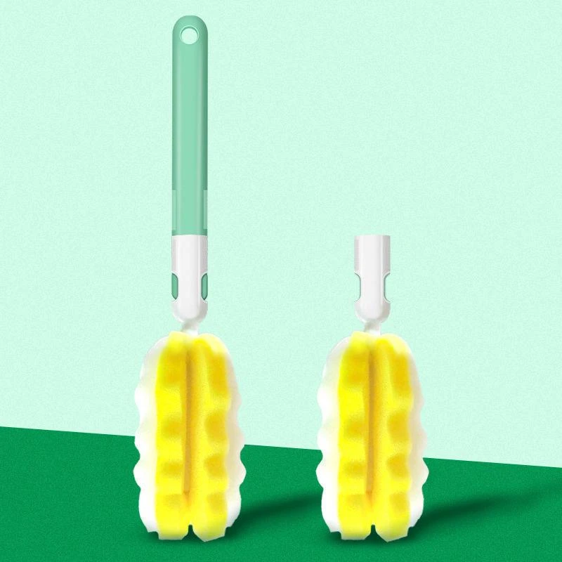 婴儿奶瓶刷高密度海绵替换头杯刷奶嘴刷洗奶瓶刷子单个清洁刷