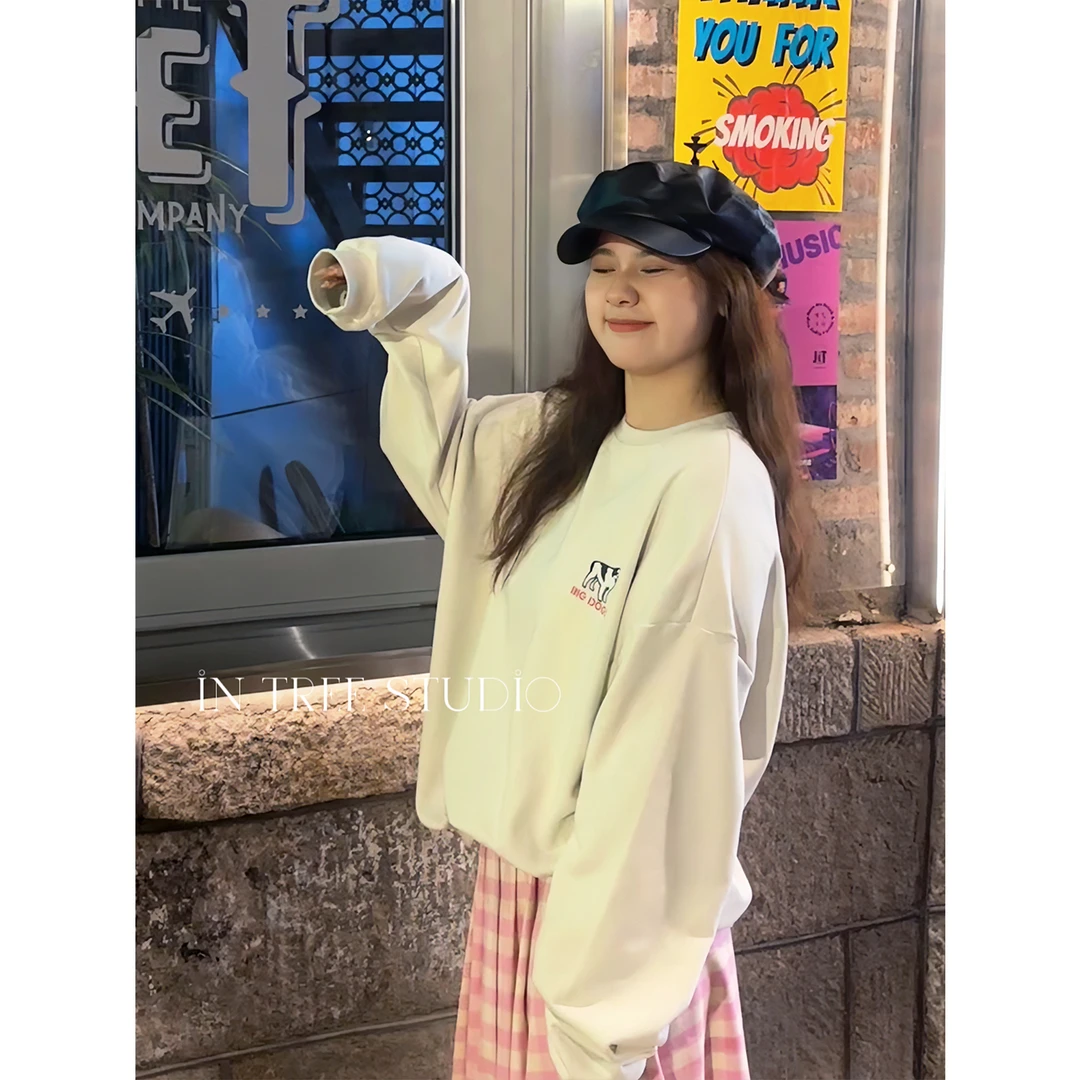 张桶桶QC【回“卫”无穷】卫衣圆领休闲上衣宽松春秋 ZXL0776