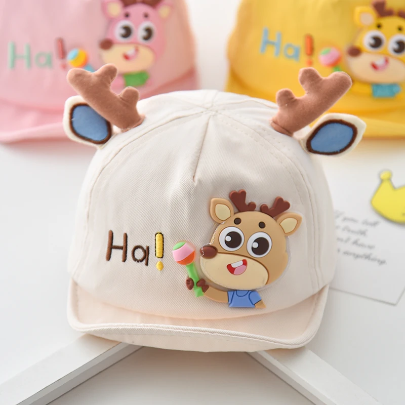 宝宝帽子春秋季薄款男女童可爱超萌鸭舌帽夏季婴儿遮阳韩版棒球帽