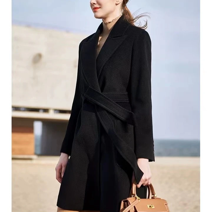 【M•R】119-199高端黑色水波大衣（价格拍对）